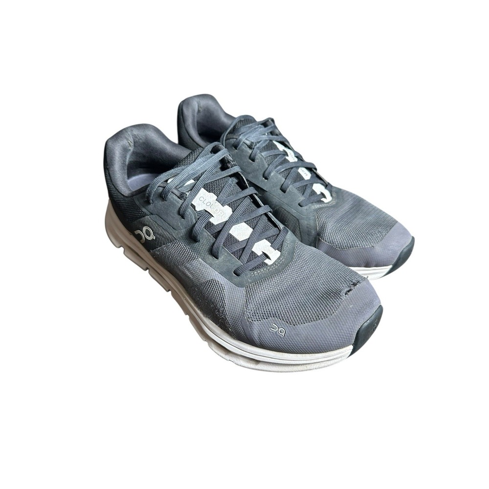 On Cloud Cloudrunner Athletic Shoes Running Black/White/Gray Men's 8.5 #S99-0